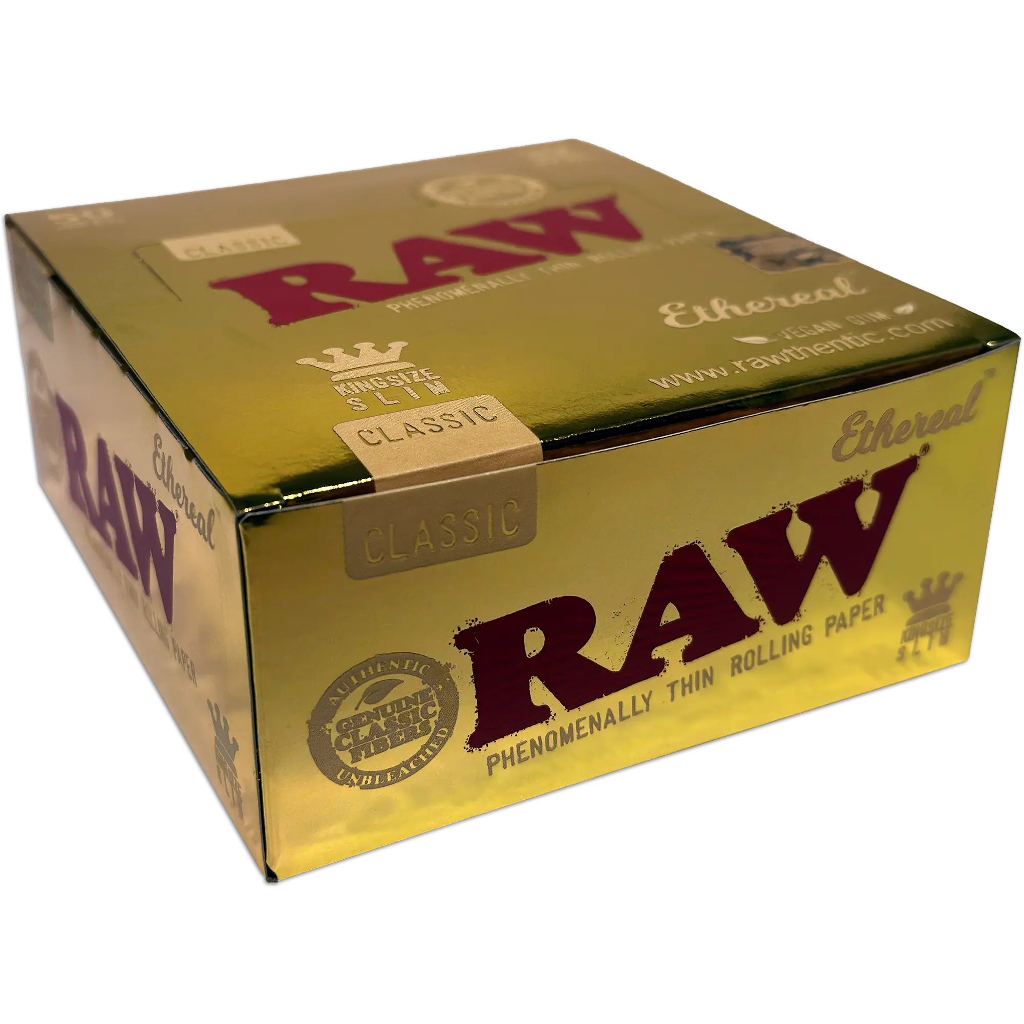 RAW KING SIZE SLIM ETHEREAL PAPER 50TC Warehouse Fever raw-king-size-slim-ethereal-paper-50tc-warehouse-fever