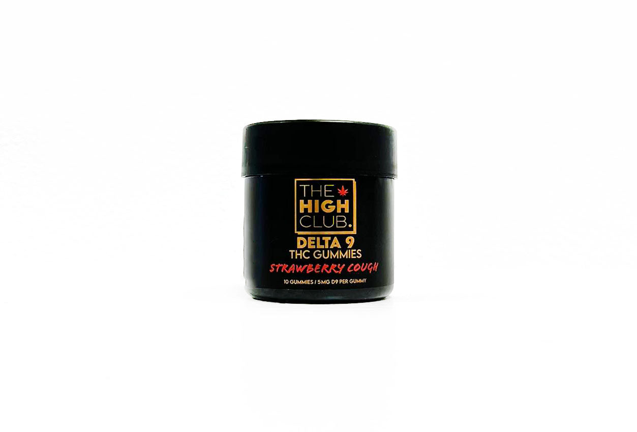 THC Strawberry Cough Delta-9 Gummies 10 Gummies /50MG D9 (1CT)