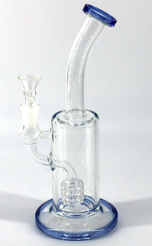 10" GLASS WATER PIPE WITH PERK