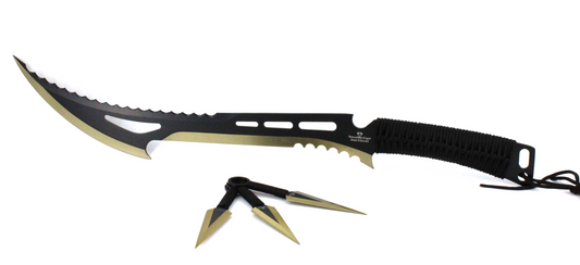 HEAVY DUTY BLADE WITH THROWING KNIFE SET (1CT)