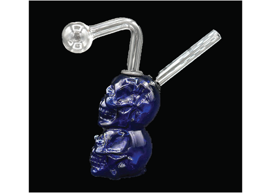 Bubble Water Pipe Double Skull