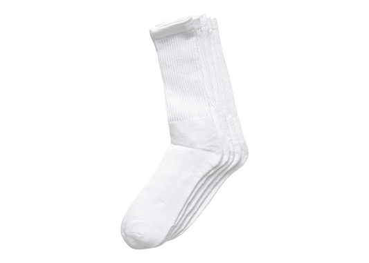 PJ's White Crew Socks (12CT)