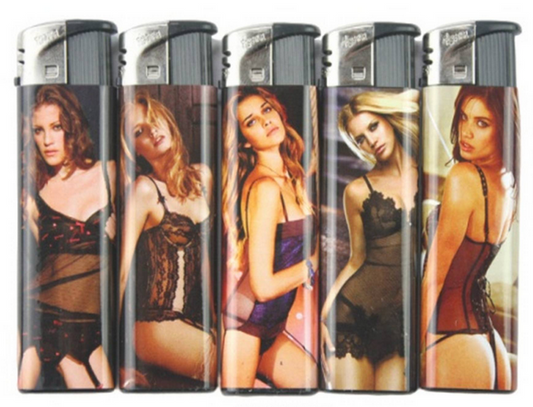 SEXY GIRLS ELECTRONIC REFILLABLE LIGHTER 50PK (1CT)