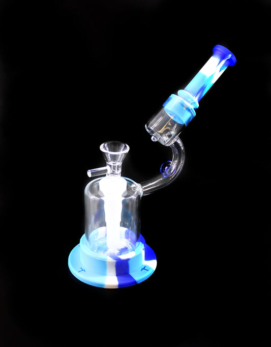 8" SILICONE WATERPIPE ASSORTED (1CT)