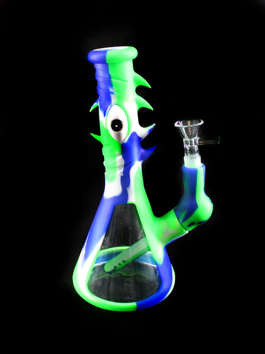 9" SILICONE WATERPIPE ASSORTED (1CT)