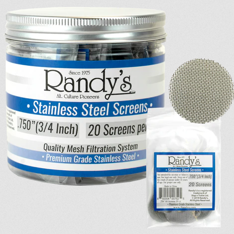 Randy's .750" Stainless Steel Screen Jar 20 PC (36ct)