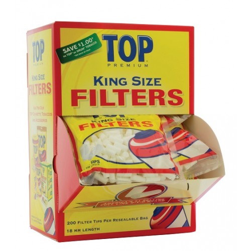 TOP King Size Filters 200 bag (30CT)