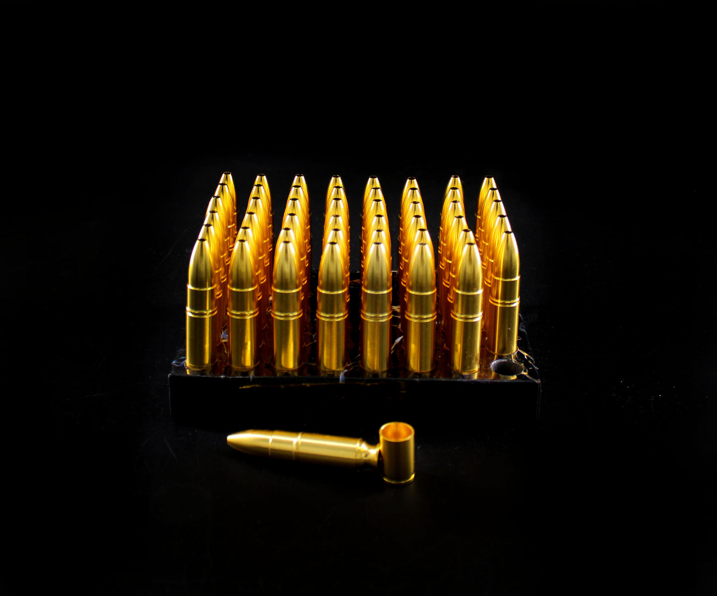 GOLDEN BULLET STYLE METAL PIPE ASSORTED (48CT)