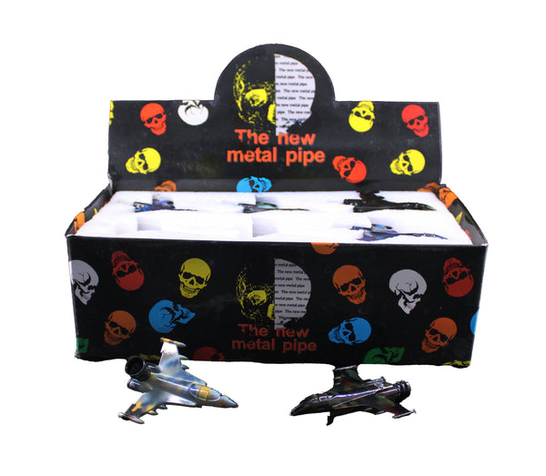 AIRPLANE STYLE METAL PIPE ASSORTED (24CT)