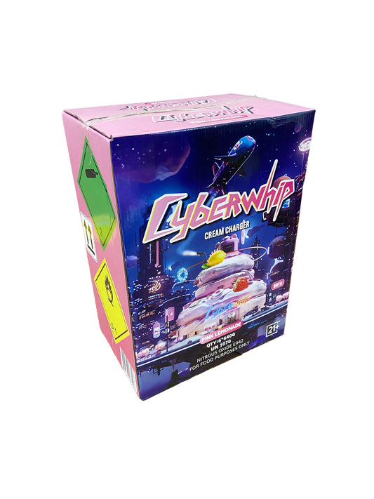 CYBERWHIP 640g CREAM CHARGER PINK LEMONADE (6CT)