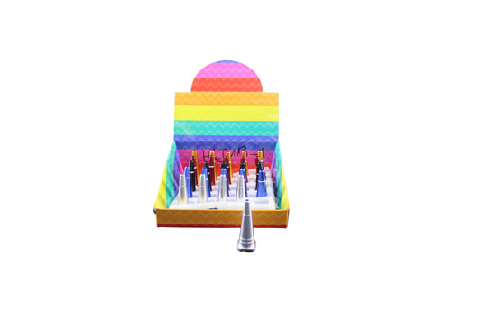 PLAIN CONE STYLE METAL PIPE ASSORTED (25CT)