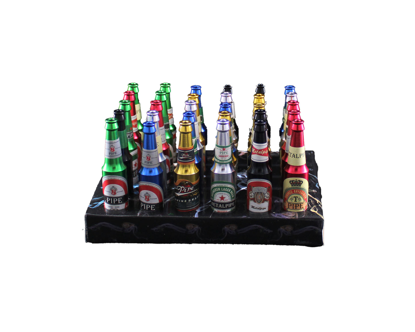 BOTTLE #5 STYLE METAL PIPE ASSORTED (30CT)