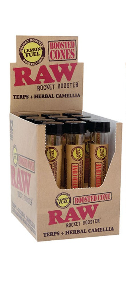 RAW ROCKET BOOST TERP INFUSED CONE LEMON FUEL 12PK (1CT)