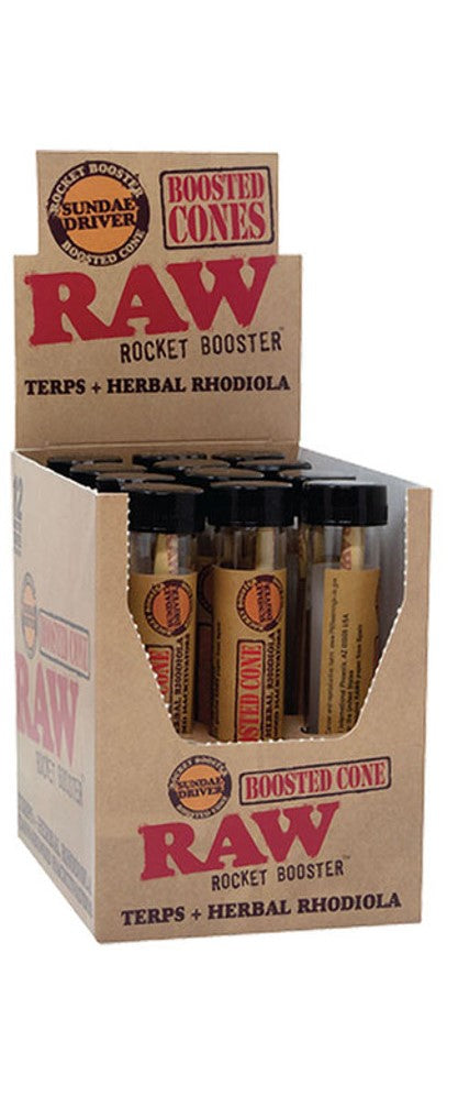 RAW ROCKET BOOST TERP INFUSED CONE SUNDAE DRIVER 12PK (1CT)