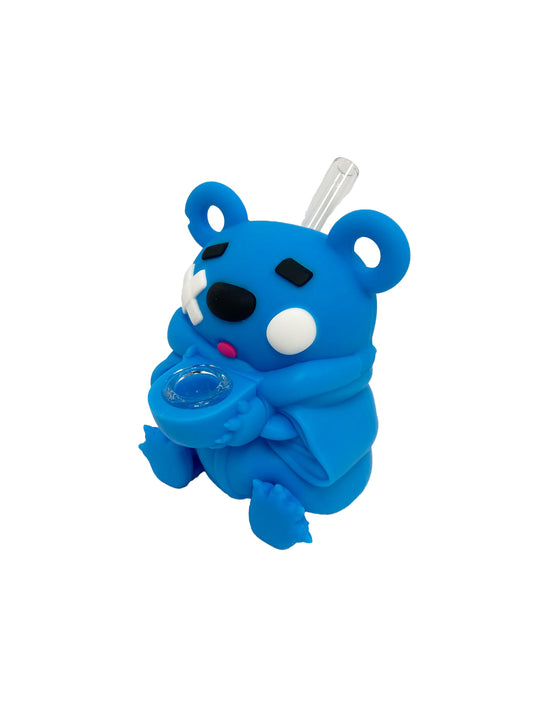 5" BEAR SILICONE WATERPIPE ASSORTED (1CT)