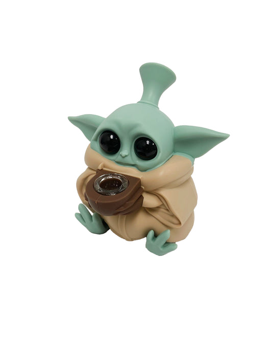 5" BBY YODA SILICONE WATERPIPE ASSORTED (1CT)