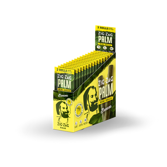 ZIGZAG MINI PALM ROLLS 2PK BANANA (1CT)