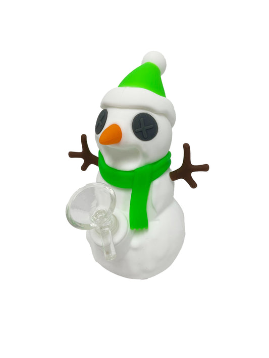5.5" SNOWMAN SILICONE WATERPIPE ASSORTED (1CT)