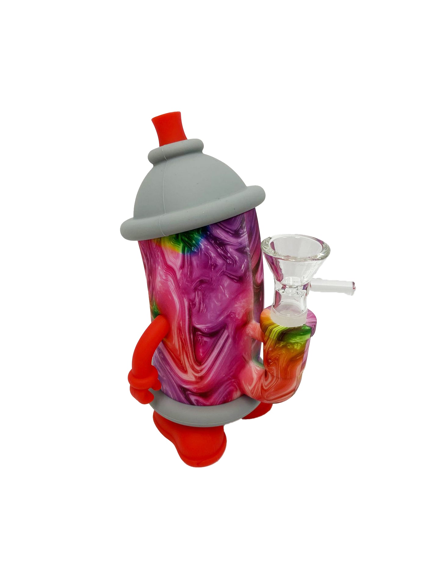 6" SPRAY CAN SILICONE WATERPIPE ASSORTED (1CT)