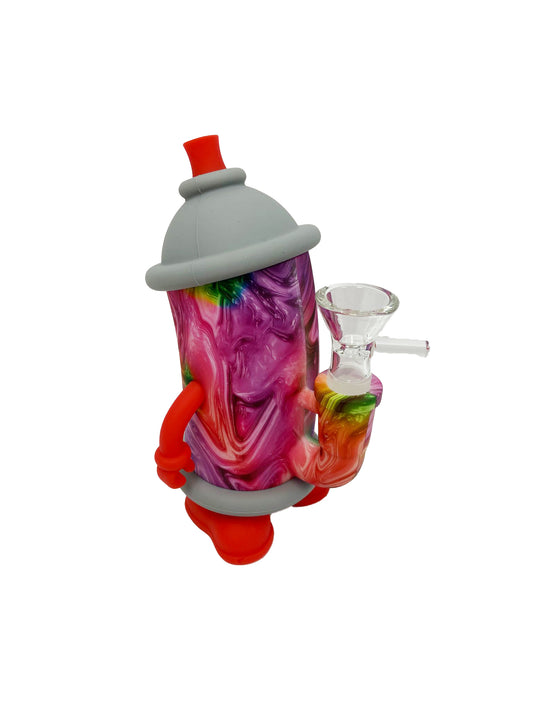 6" SPRAY CAN SILICONE WATERPIPE ASSORTED (1CT)