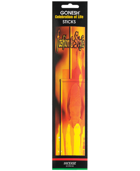 GONESH STICKS AAH FASHION & STYLE 20PK (4CT)