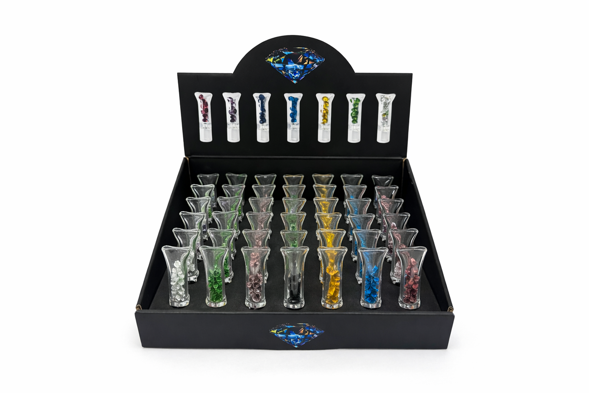 GLASS FILTER TIPS 005 DIAMOND (48CT)