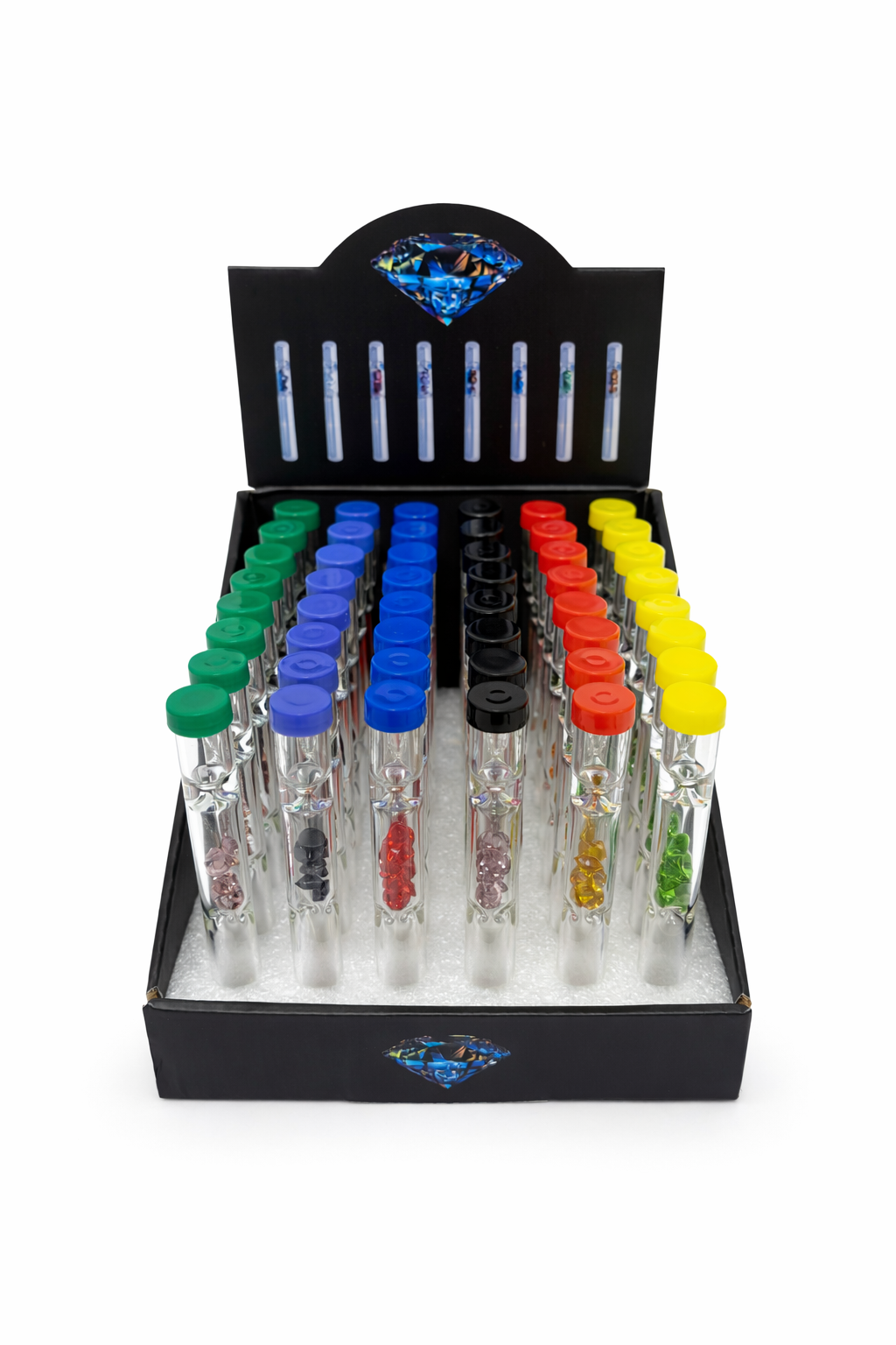 GLASS ONE HITTER 009 GEM + COVER (48CT)