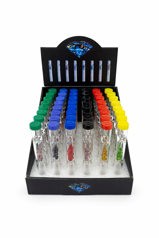 GLASS ONE HITTER 009 GEM + COVER (48CT)