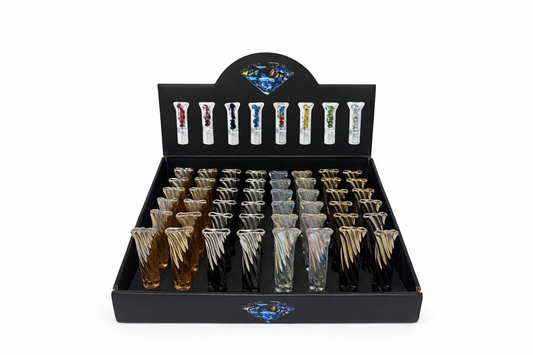 GLASS ONE HITTER 013 TWISTED COLORS (48CT)