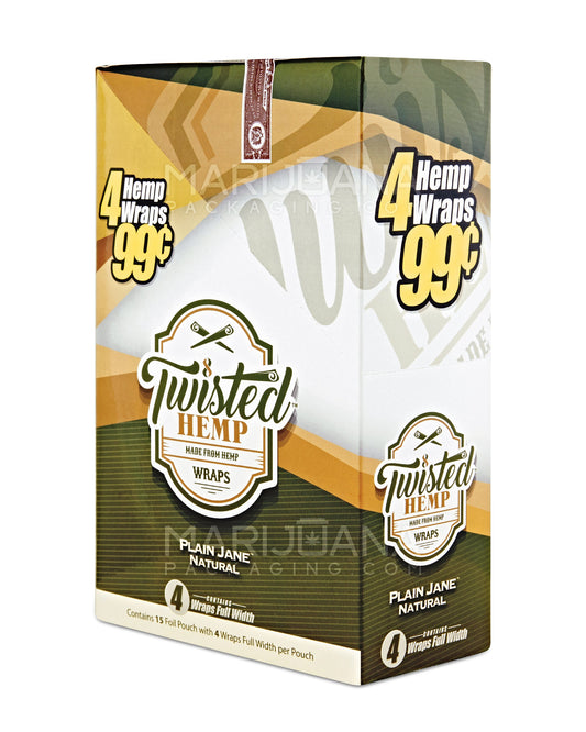 TWISTED HEMP 4/15PK PLAIN JANE (1CT)