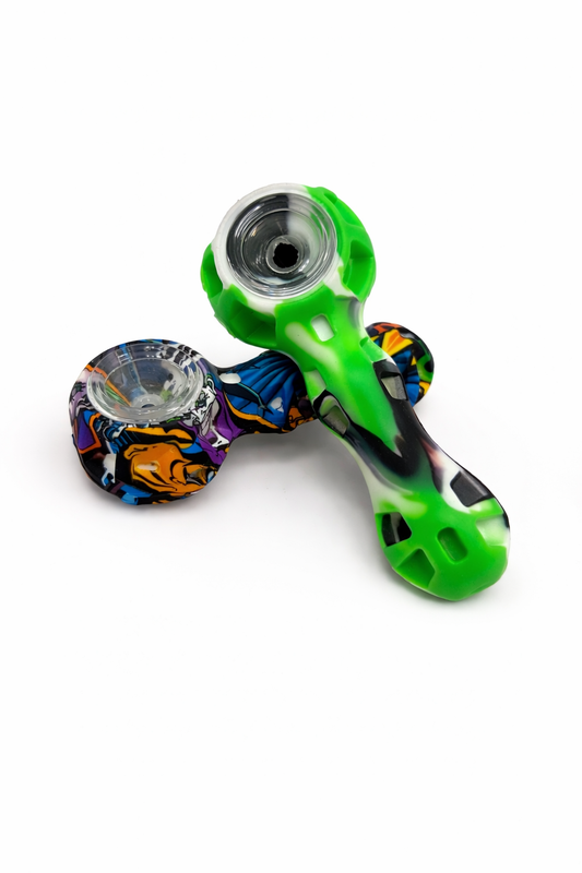 5" SILICONE/ GLASS WATER PIPE (1CT)