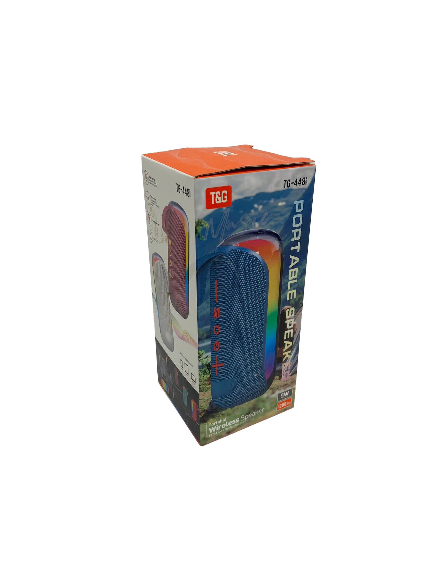 PORTABLE LED BT SPEAKER ASSORTED (1CT)