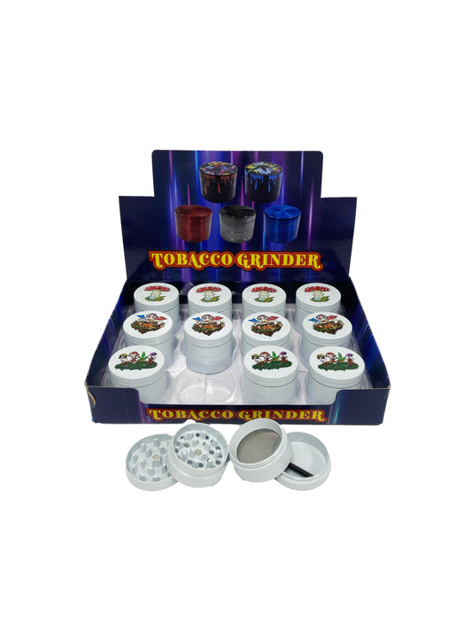 40MM 4 PART ZINC GRINDER (12 CT)