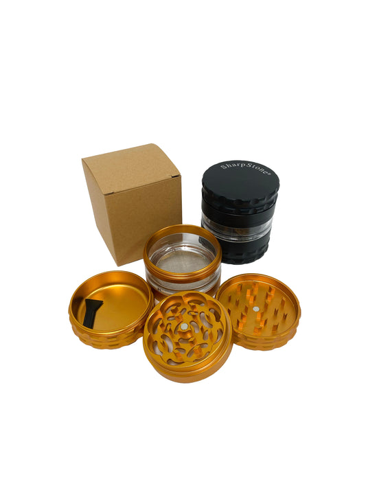 63MM 4 PART ALUMINUM GRINDER (1 CT)