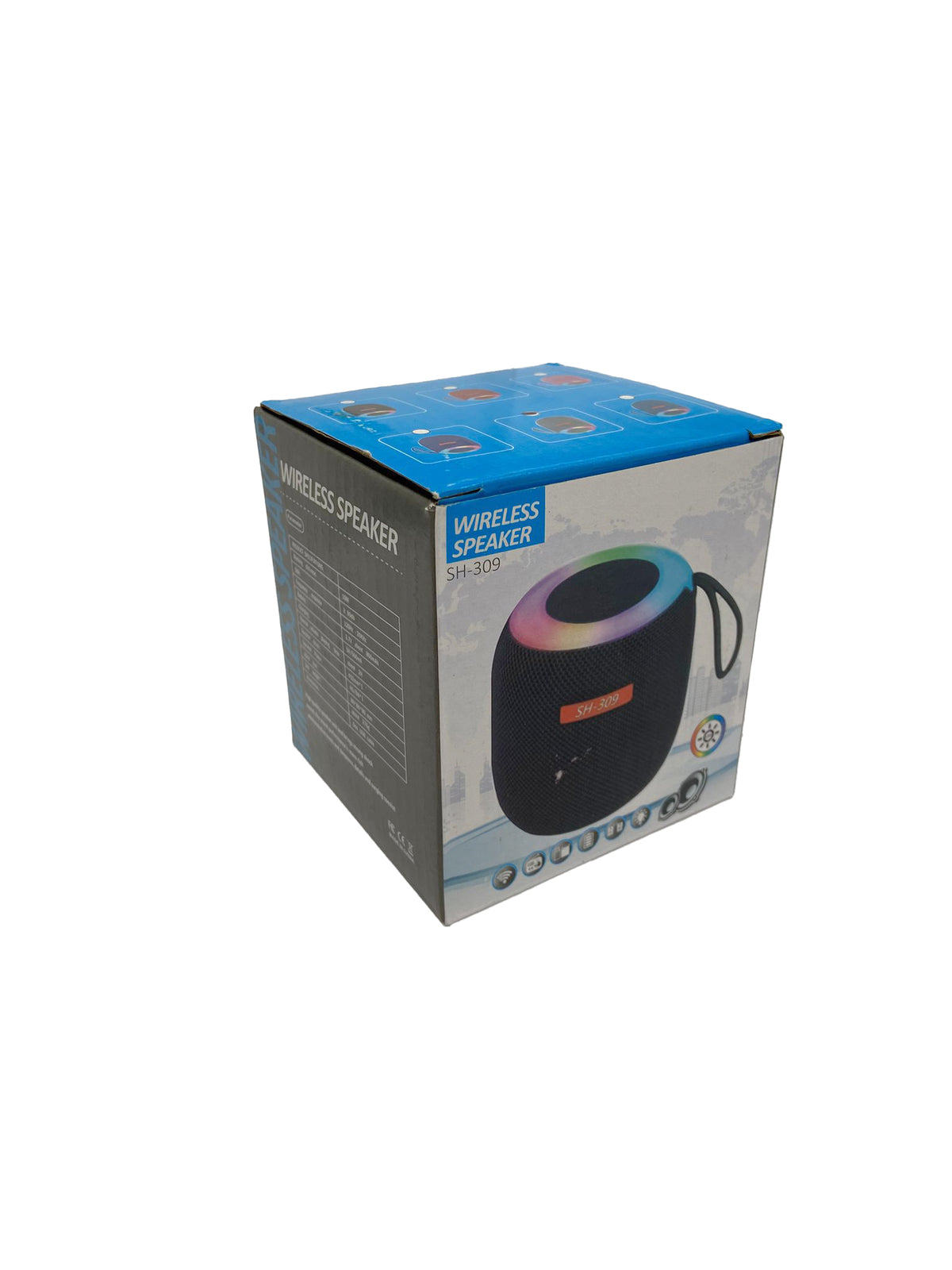 PORTABLE W/LED BT SPEAKER ASSORTED (1CT)