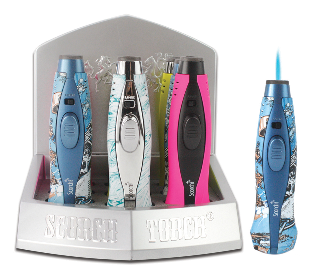 SCORCH PREMIUM METAL TORCH DISPLAY (9CT)
