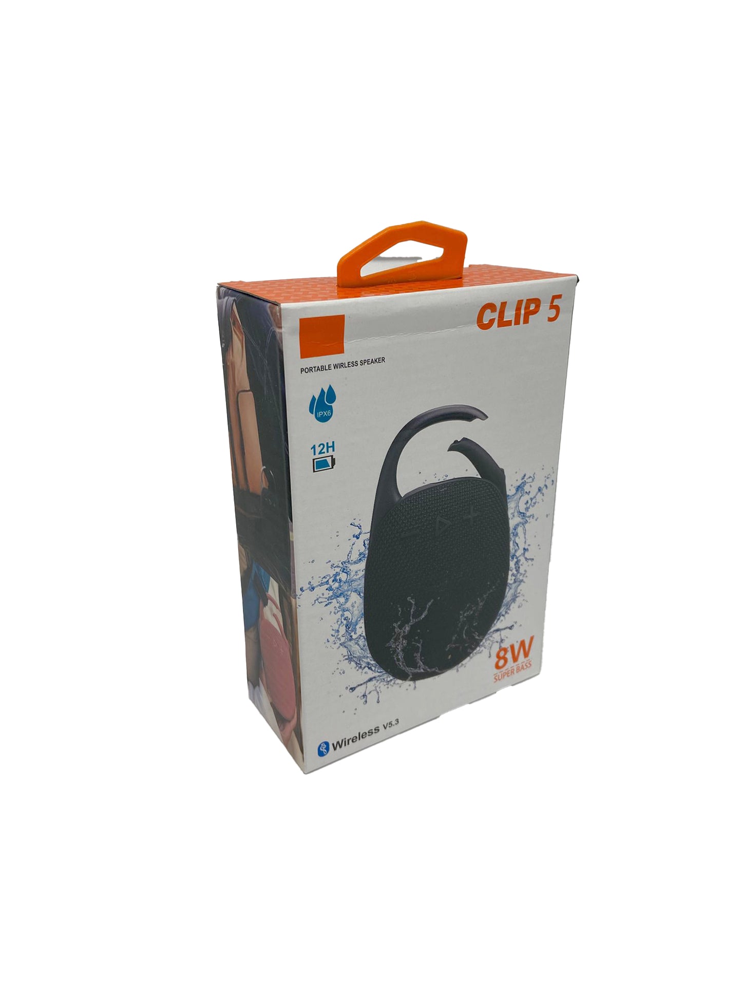 CLIP5 PORTABLE BT SPEAKER ASSORTED (1CT)