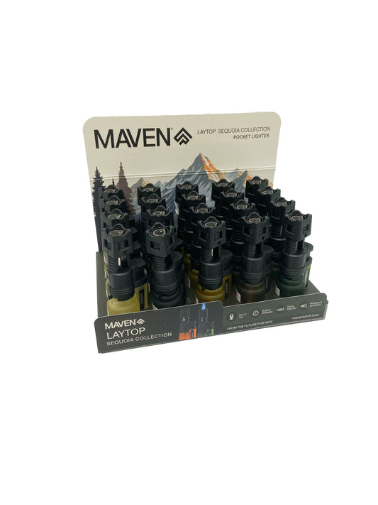 MAVEN LAYTOP SEQUOIA TORCH LIGHTER (20CT)