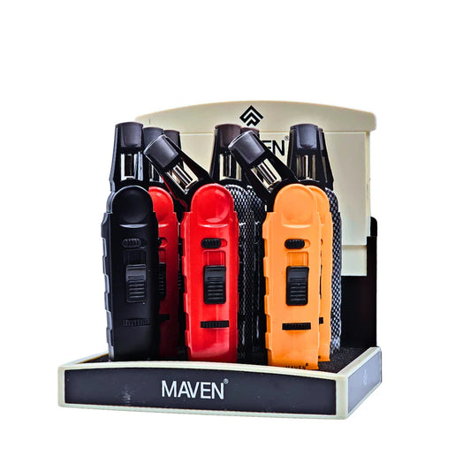 MAVEN MODEL 7 TORCH LIGHTER DISPLAY (9CT)