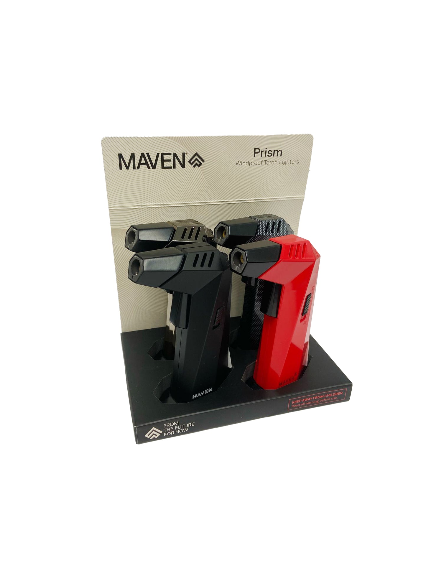 MAVEN PRISM TORCH LIGHTER DISPLAY (4CT)