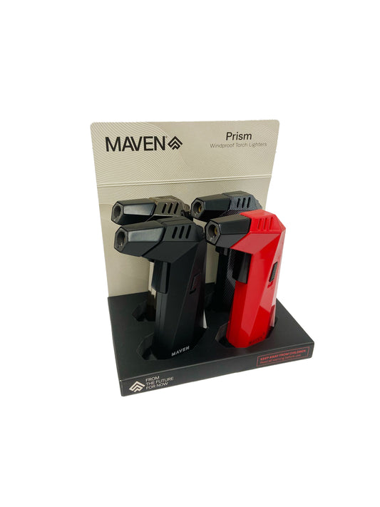 MAVEN PRISM TORCH LIGHTER DISPLAY (4CT)