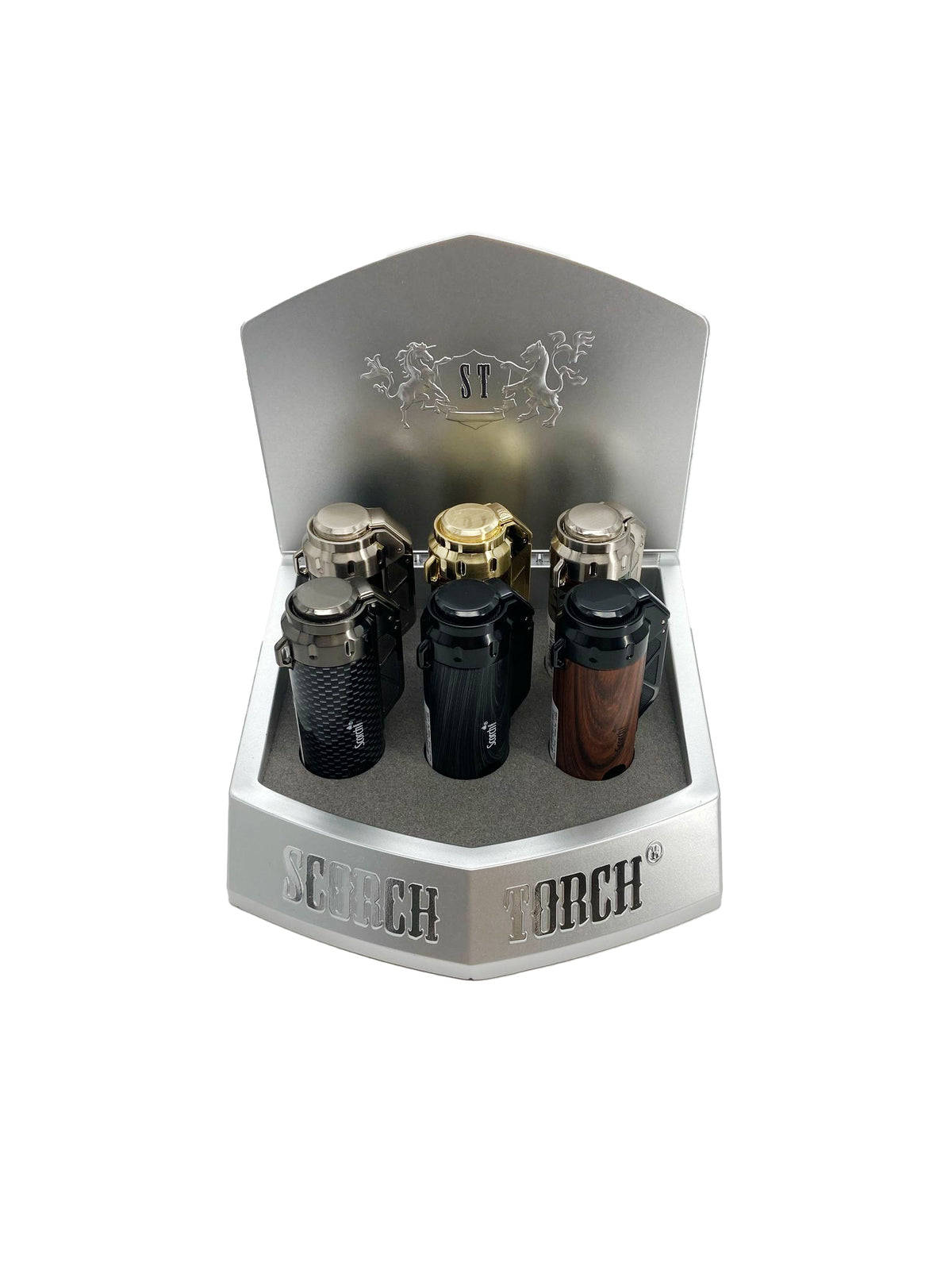 SCORCH PREMIUM CYLINDER W/ CIGAR PUNCH DISPLAY (6CT)