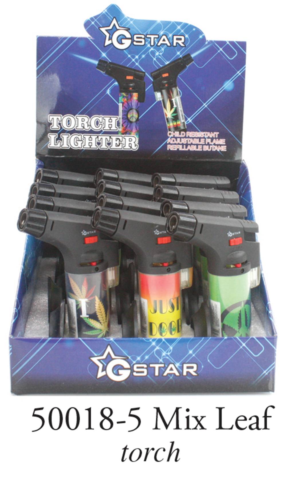 GSTAR MIX LEAF LIGHTER DISPLAY (12CT)