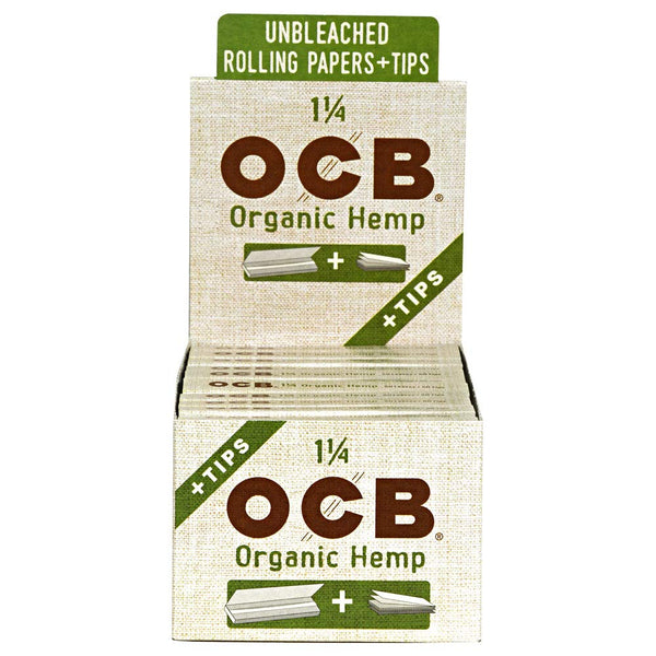 OCB Organic Hemp 1-1/4 w/ Tips (24CT)