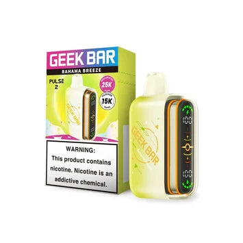 GEEK BAR PULSE 2 VAPE 25K PUFFS 5PK BAHAMA BREEZE