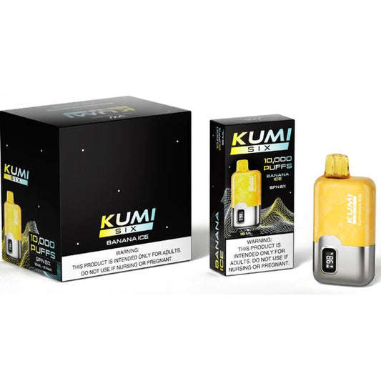 KUMI SIX BANANA ICE 10K PUFF (6CT)