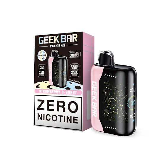 GEEK BAR PULSE X DISPOSABLE VAPE 25K PUFFS- 5PK STRAWBERRY B- BURST