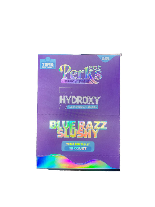 EAT PERKS 7OH 1PK/75MG TABLET BLUE RAZZ SLUSHY (15CT)