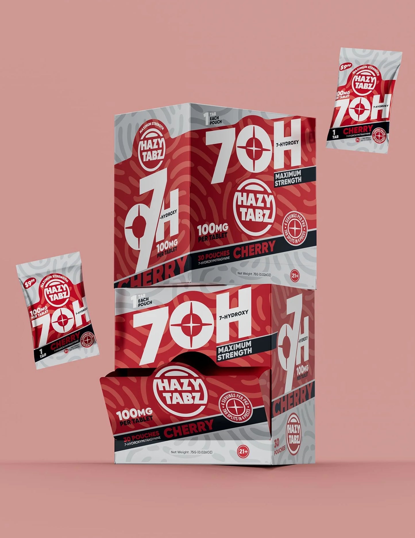 HAZY TABLETS 100MG CHERRY