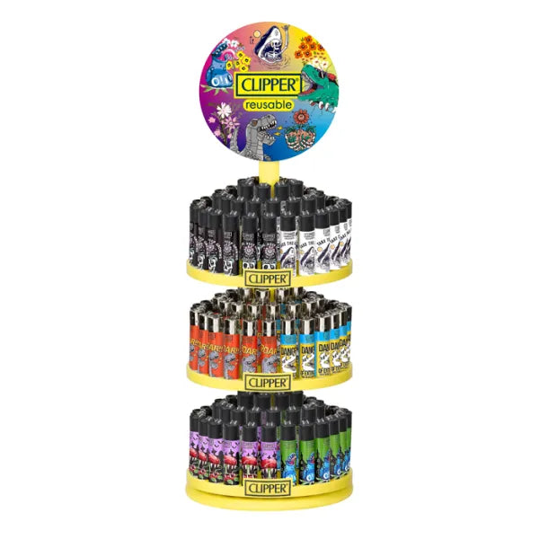 CLIPPER LIGHTER 3 TIER NATURE DAYS CAROUSEL (144+ 12 FREE)